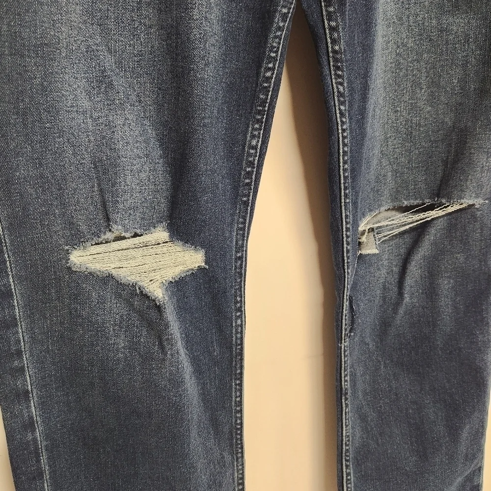 Hudson Jade distressed jeans size 30×30 raw hem Mid-Rise Loose fit - Picture 8 of 13